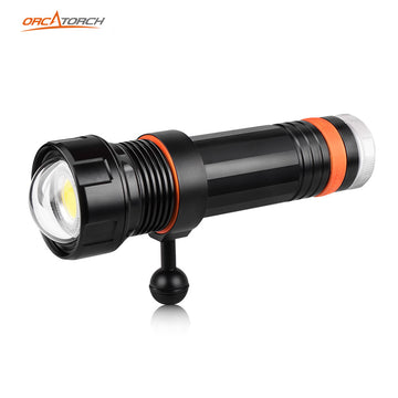 OrcaTorch D950V 10500-Lumen Scuba Diving Video Light CREE COB LED Underwater Photography Wateproof Light
